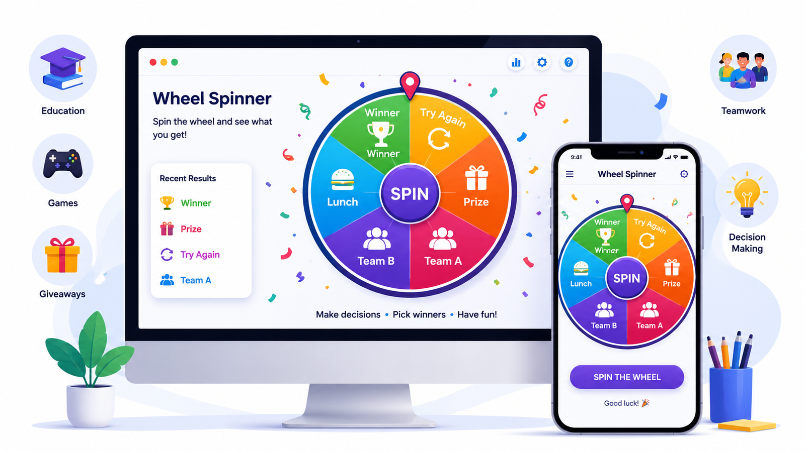 Wheel Spinner: The Easy Way to Make Fair Random Choices
